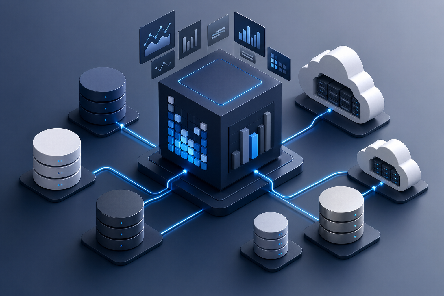 外部データベースと分析AIをつなぐSQL連携の構図