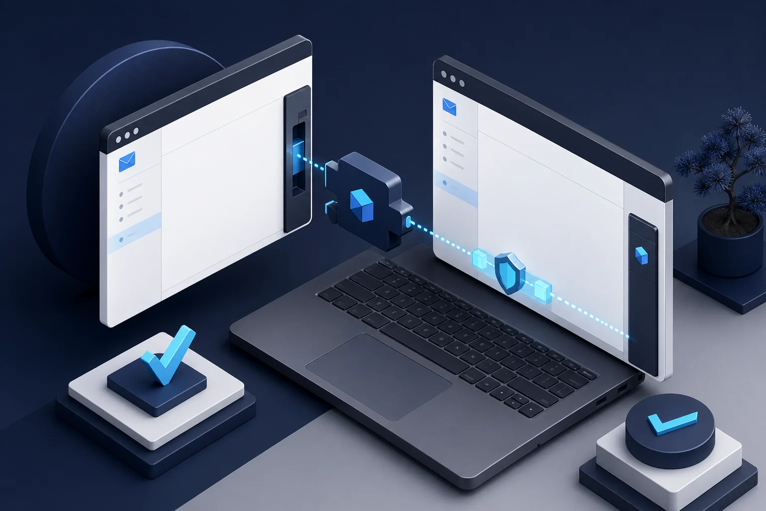 GmailとApple Mailに追加される拡張機能の流れ