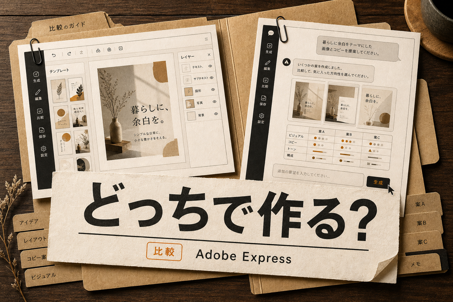Adobe ExpressとChatGPTを比較｜性能・コストで選ぶ正解 (2026年版)