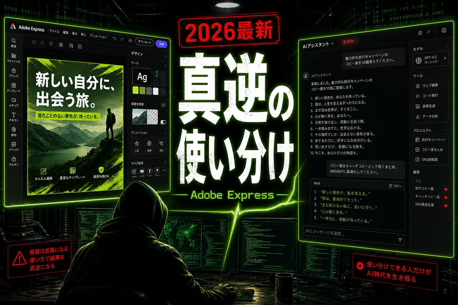 Adobe ExpressとClaudeの比較｜性能・コスト・使い分け(2026年版)