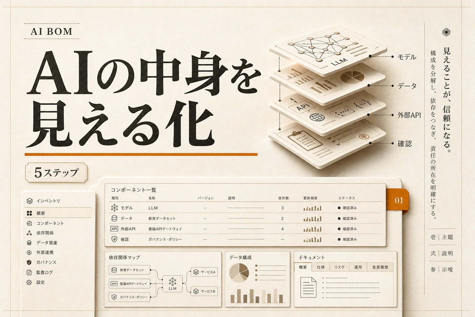 AI BOMとは？SBOMとの違いと作り方5ステップ、対応ツールの選び方 (2026年版)