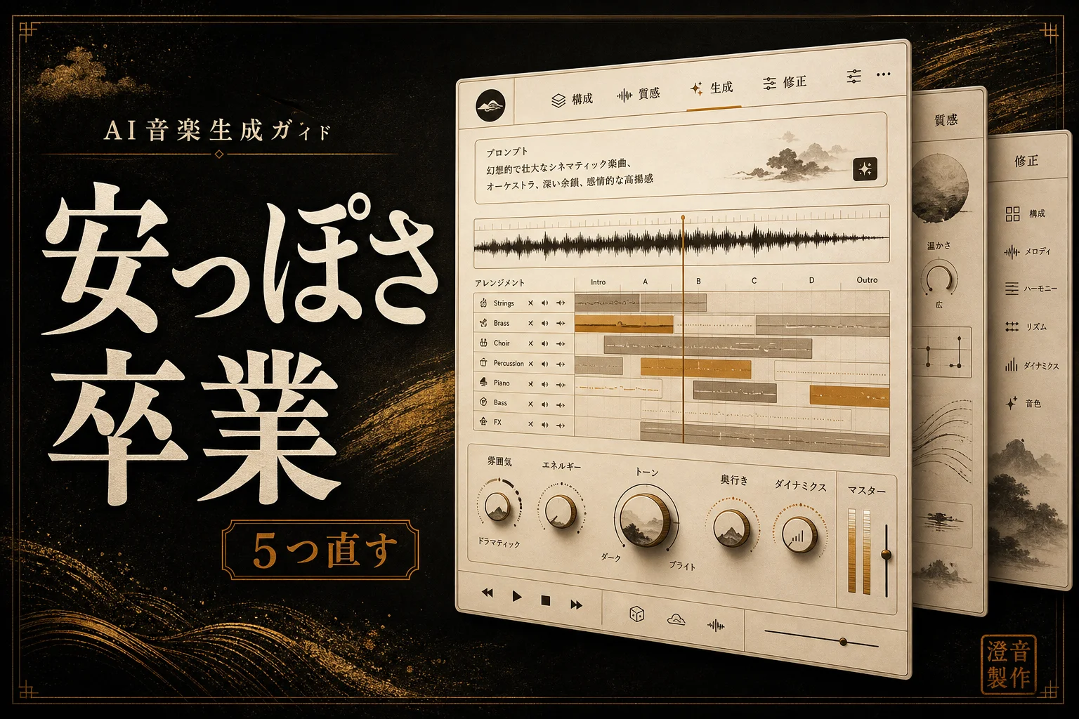 AI作曲をプロ品質に見せるコツ 失敗5つと直し方（2026年版）