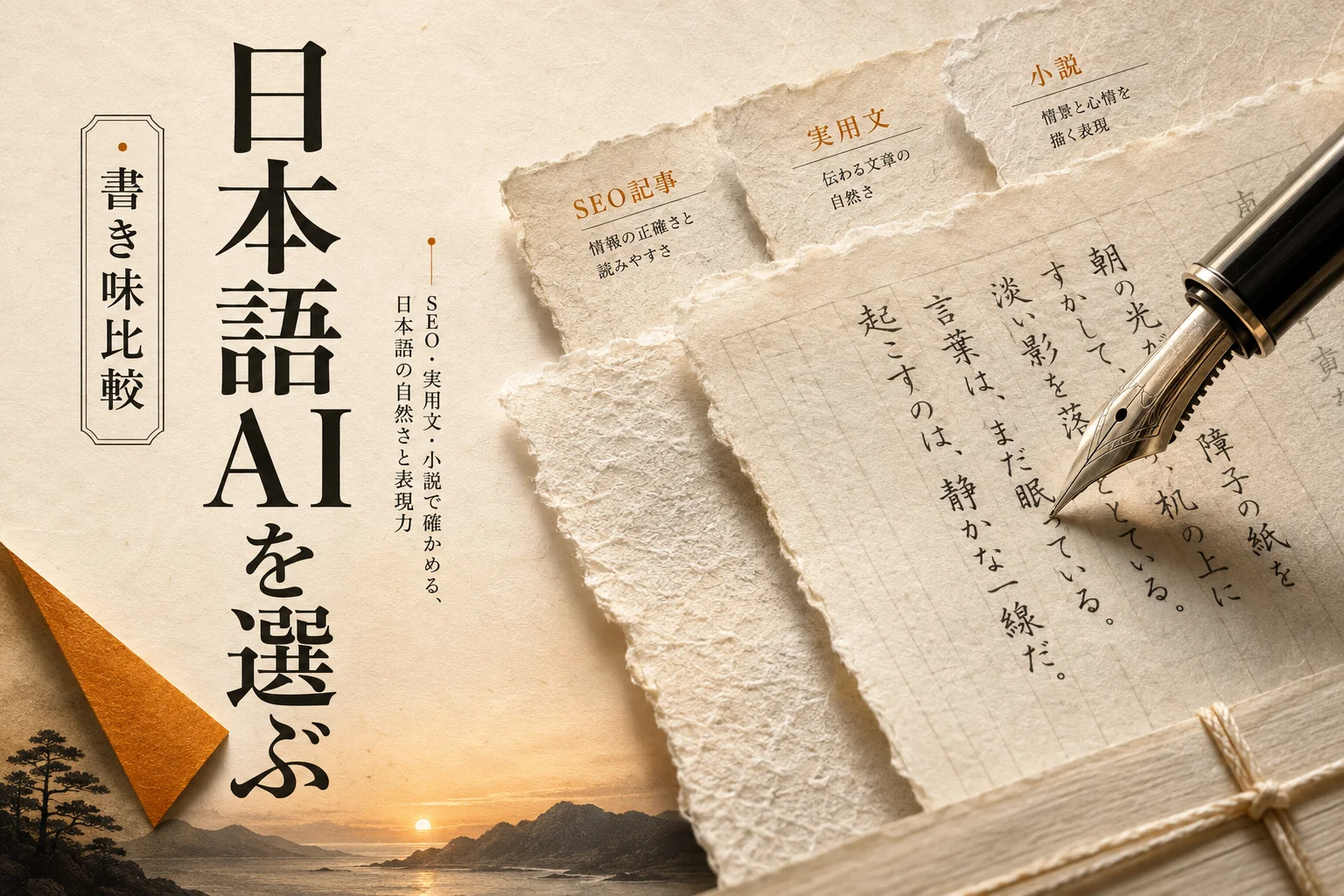 日本語AIライティング比較｜SEO記事も小説も月2,700円から (2026年版)