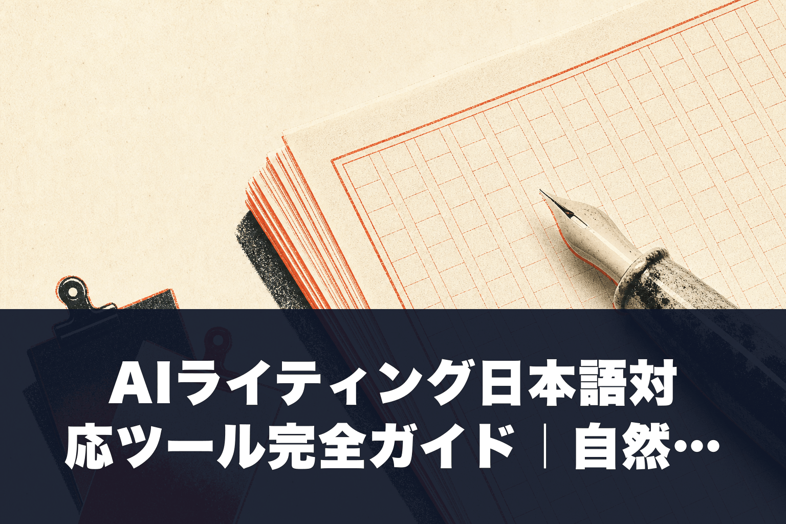 【2026年最新】AIライティング日本語対応ツール完全ガイド｜自然な文章を書ける7選
