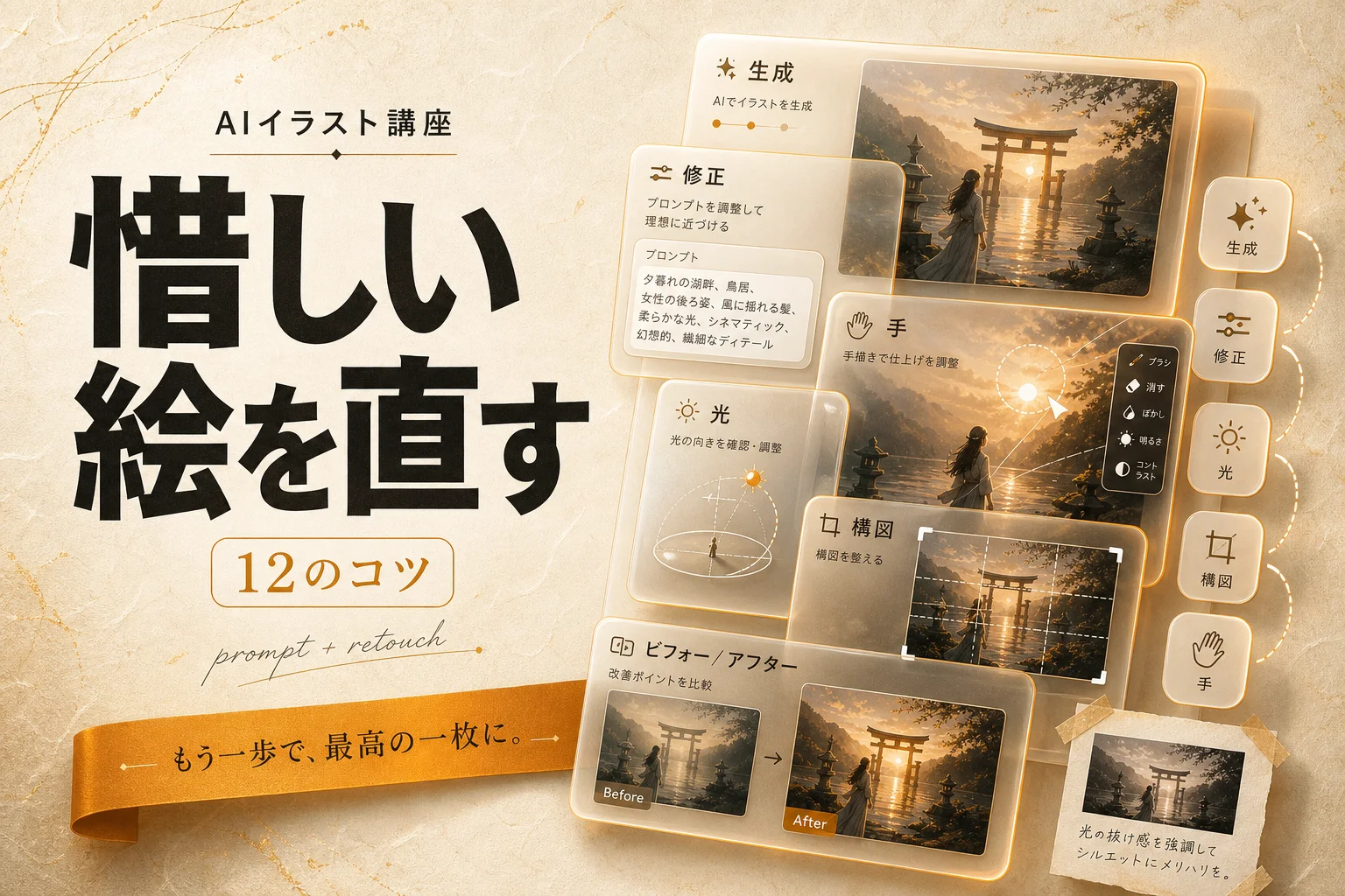 AIイラストをプロ品質に見せるコツ12選｜ありがちな失敗と直し方