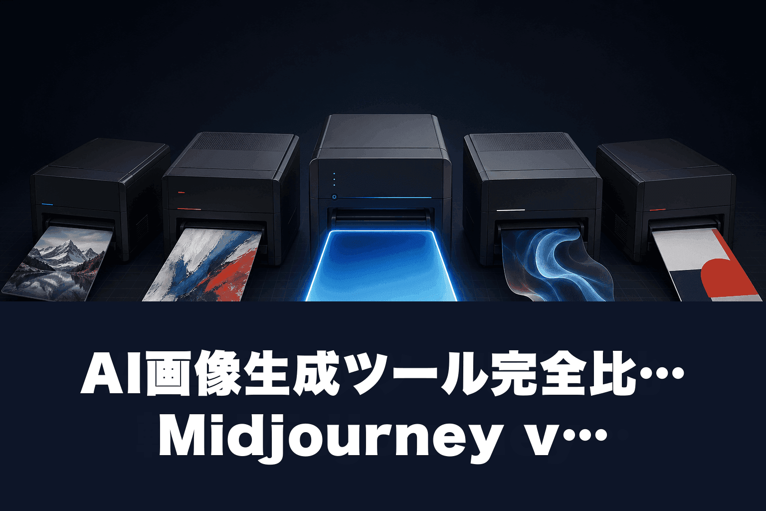 【2026年最新】AI画像生成ツール完全比較｜Midjourney vs DALL·E vs Stable Diffusion vs FLUX vs Ideogram