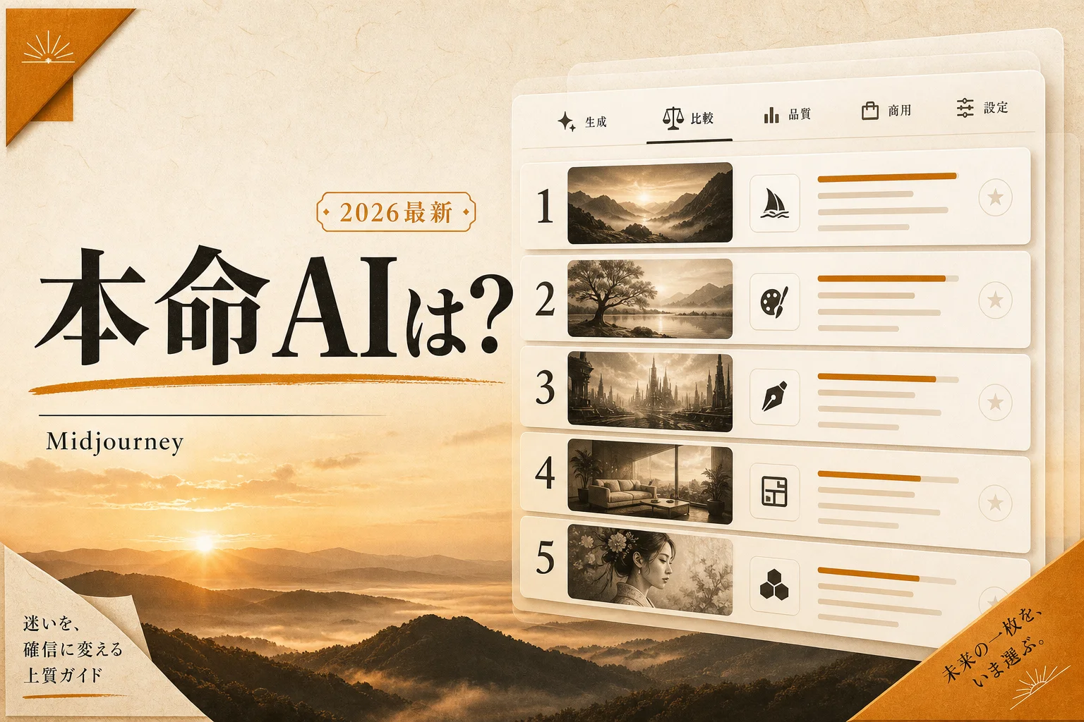 AIで画像生成する方法｜無料6サービスの上限と有料の分岐点 (2026年版)