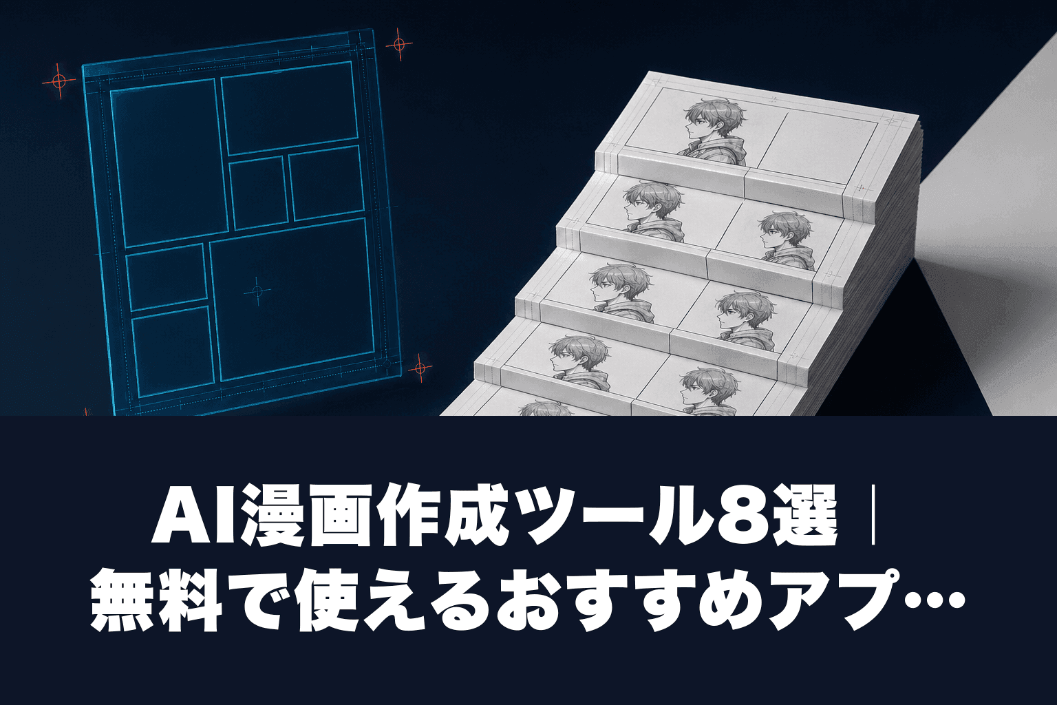 AI漫画作成ツール8選｜無料で使えるおすすめアプリと作り方を比較