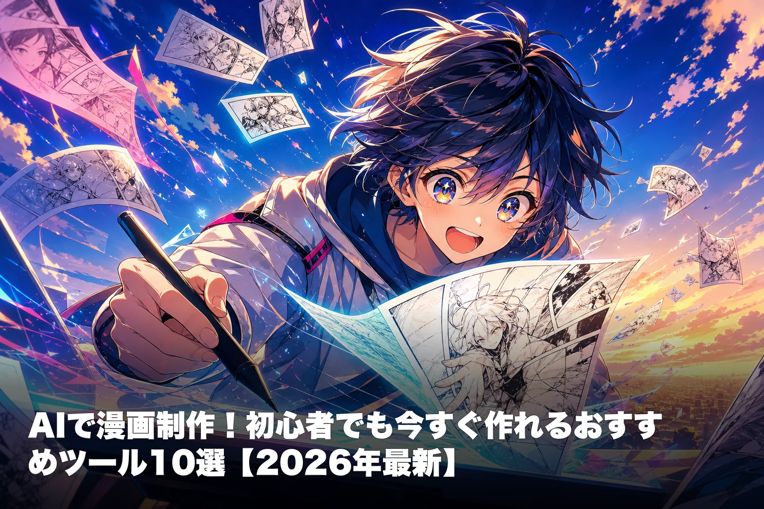 AIで漫画制作！初心者でも今すぐ作れるおすすめツール10選【2026年最新】