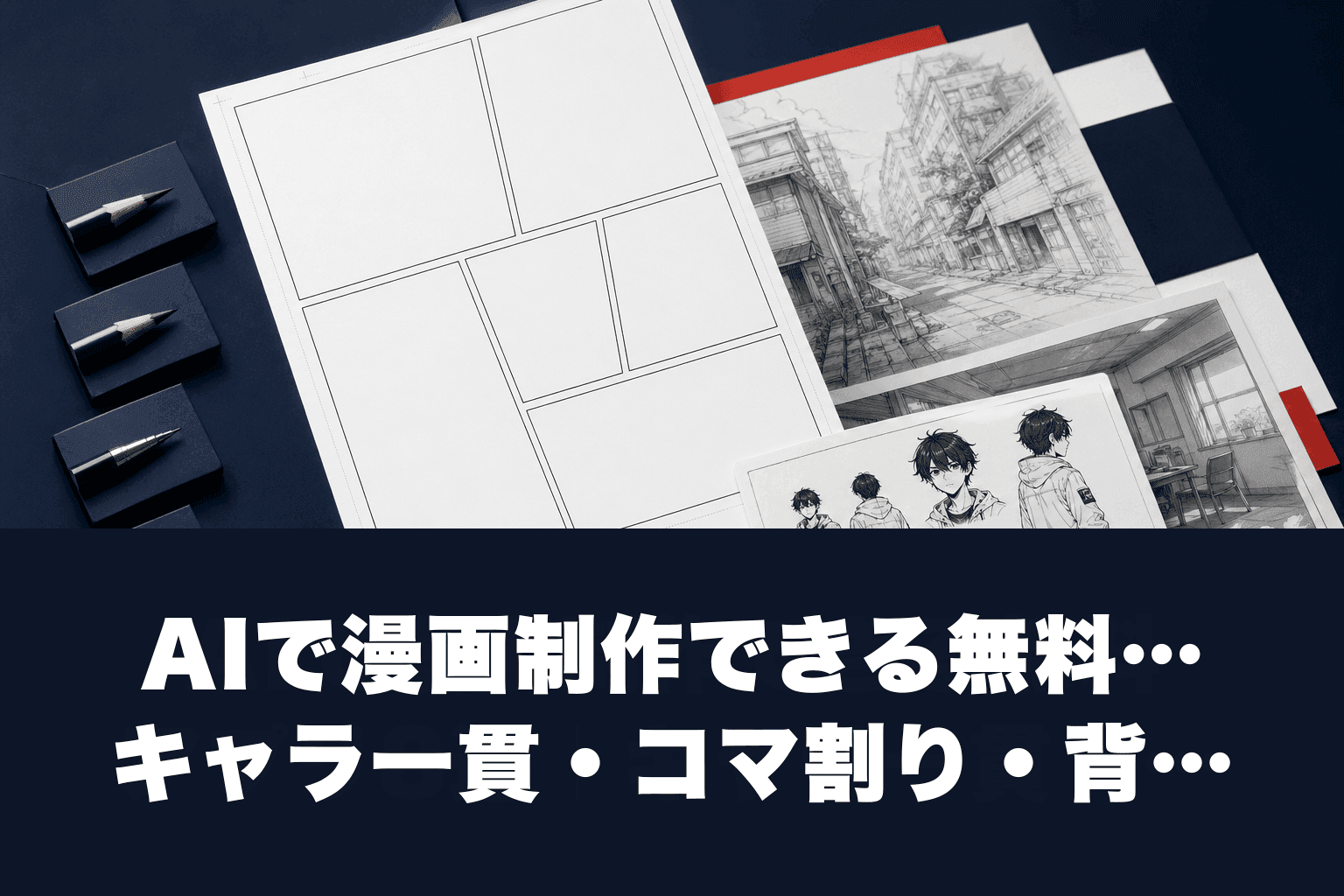 AIで漫画制作できる無料アプリ8選｜キャラ一貫・コマ割り・背景まで2026年版