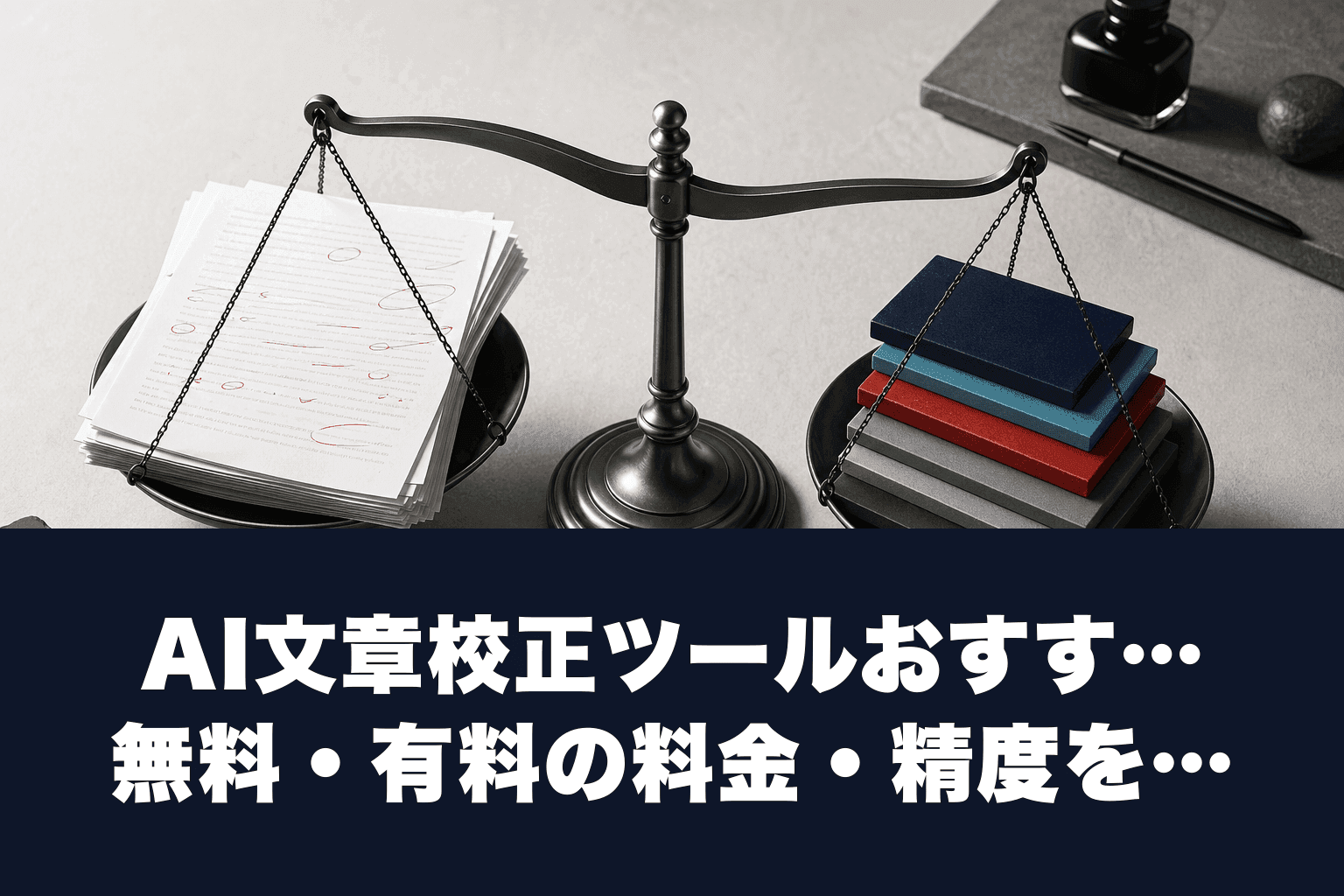 【2026年最新】AI文章校正ツールおすすめ7選｜無料・有料の料金・精度を徹底比較