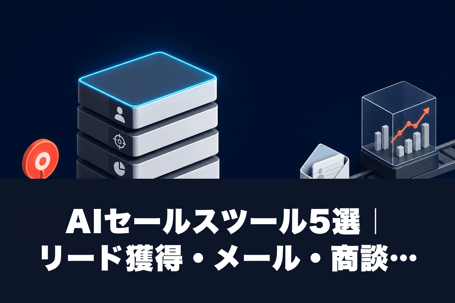 【2026年最新】AIセールスツール5選｜リード獲得・メール・商談分析のフェーズ別に解説