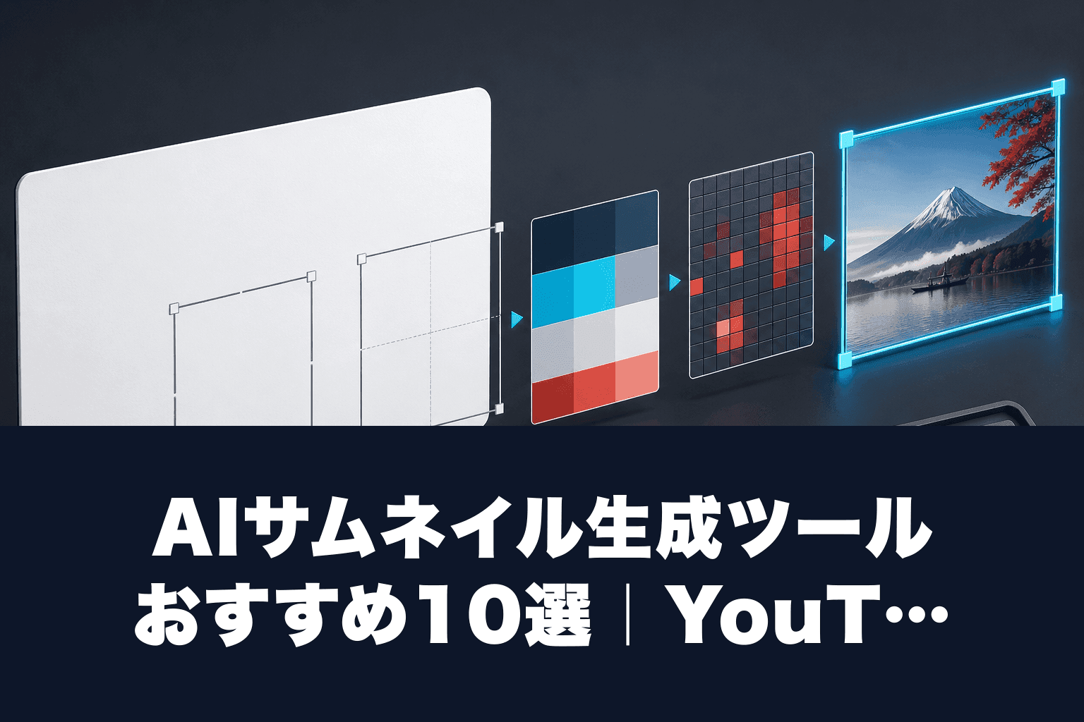 【2026年最新】AIサムネイル生成ツールおすすめ10選｜YouTube・ブログでクリックされる画像を作る方法