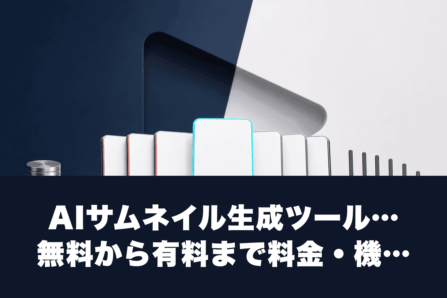 【2026年最新】AIサムネイル生成ツールおすすめ7選｜無料から有料まで料金・機能を徹底比較