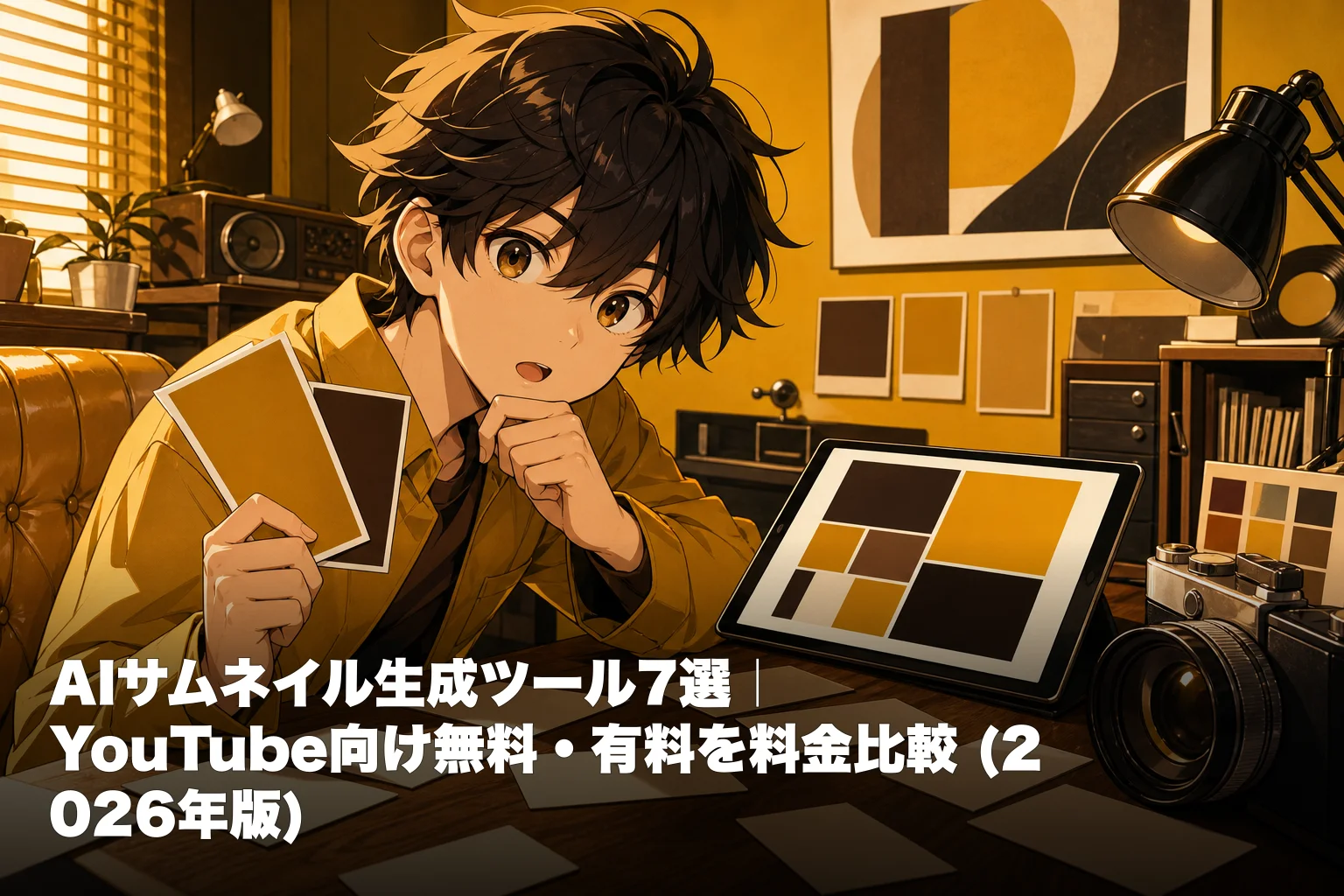 AIサムネイル生成ツール7選｜YouTube向け無料・有料を料金比較 (2026年版)