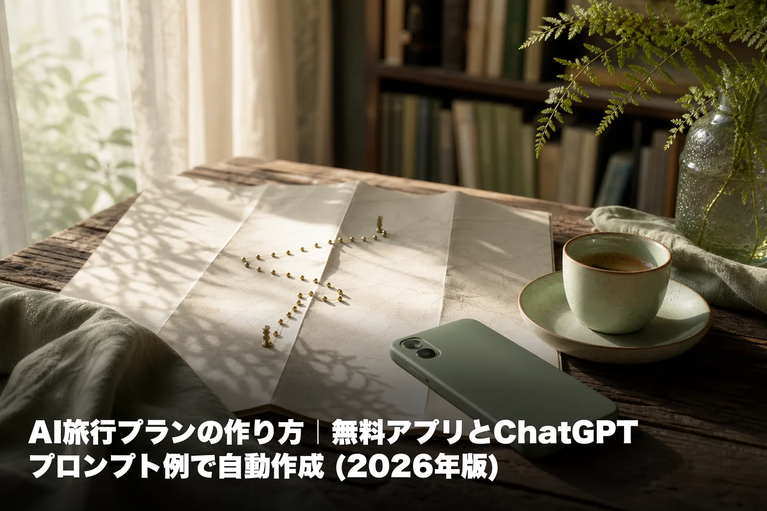 AI旅行プランの作り方｜無料アプリとChatGPTプロンプト例で自動作成 (2026年版)