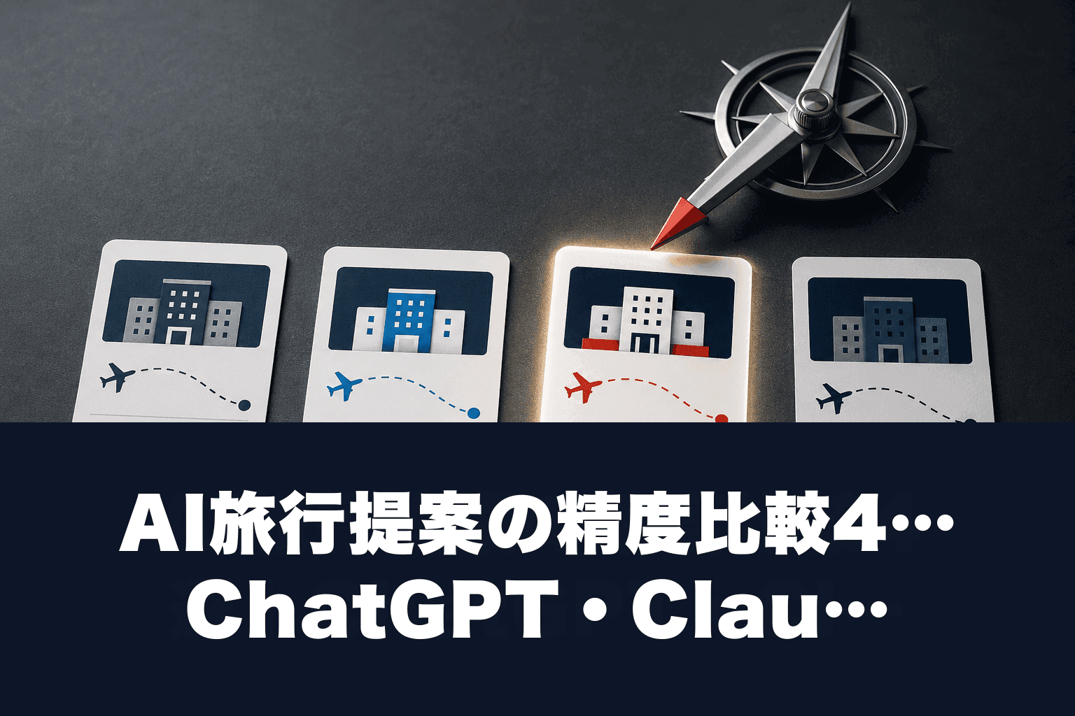 AI旅行提案の精度比較4選｜ChatGPT・Claude・Gemini・Perplexityどれが最強?