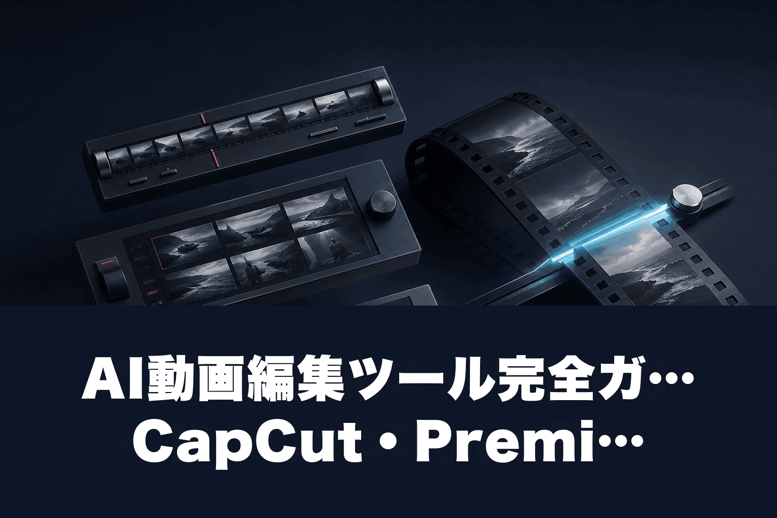 【2026年最新】AI動画編集ツール完全ガイド｜CapCut・Premiere Pro AI・DaVinci比較