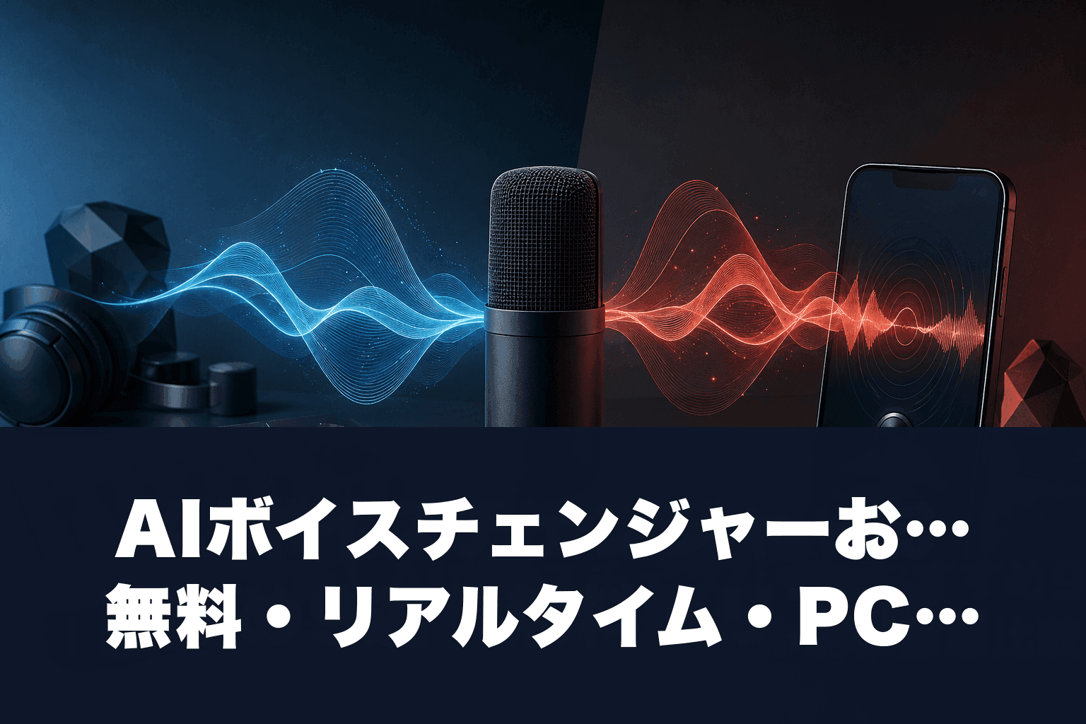 【2026年最新】AIボイスチェンジャーおすすめ9選｜無料・リアルタイム・PC/スマホ別に徹底比較