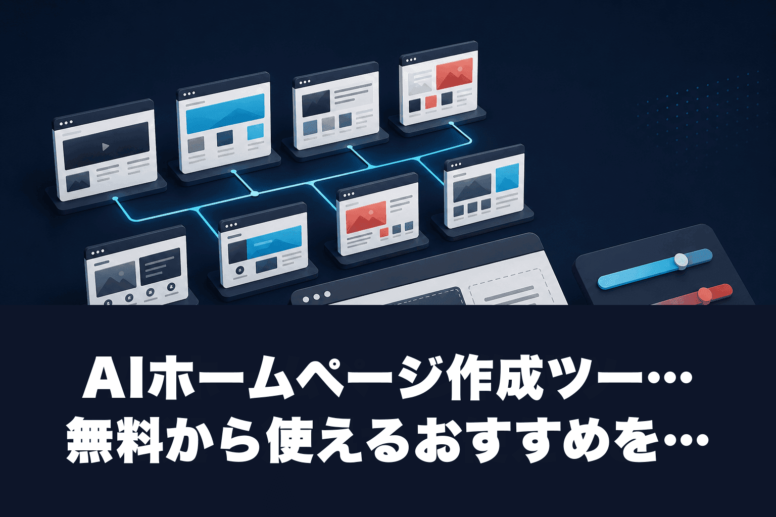 【2026年最新】AIホームページ作成ツール8選｜無料から使えるおすすめを徹底比較