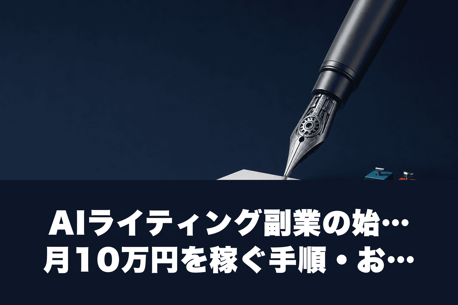 【2026年最新】AIライティング副業の始め方｜月10万円を稼ぐ手順・おすすめツール完全ガイド