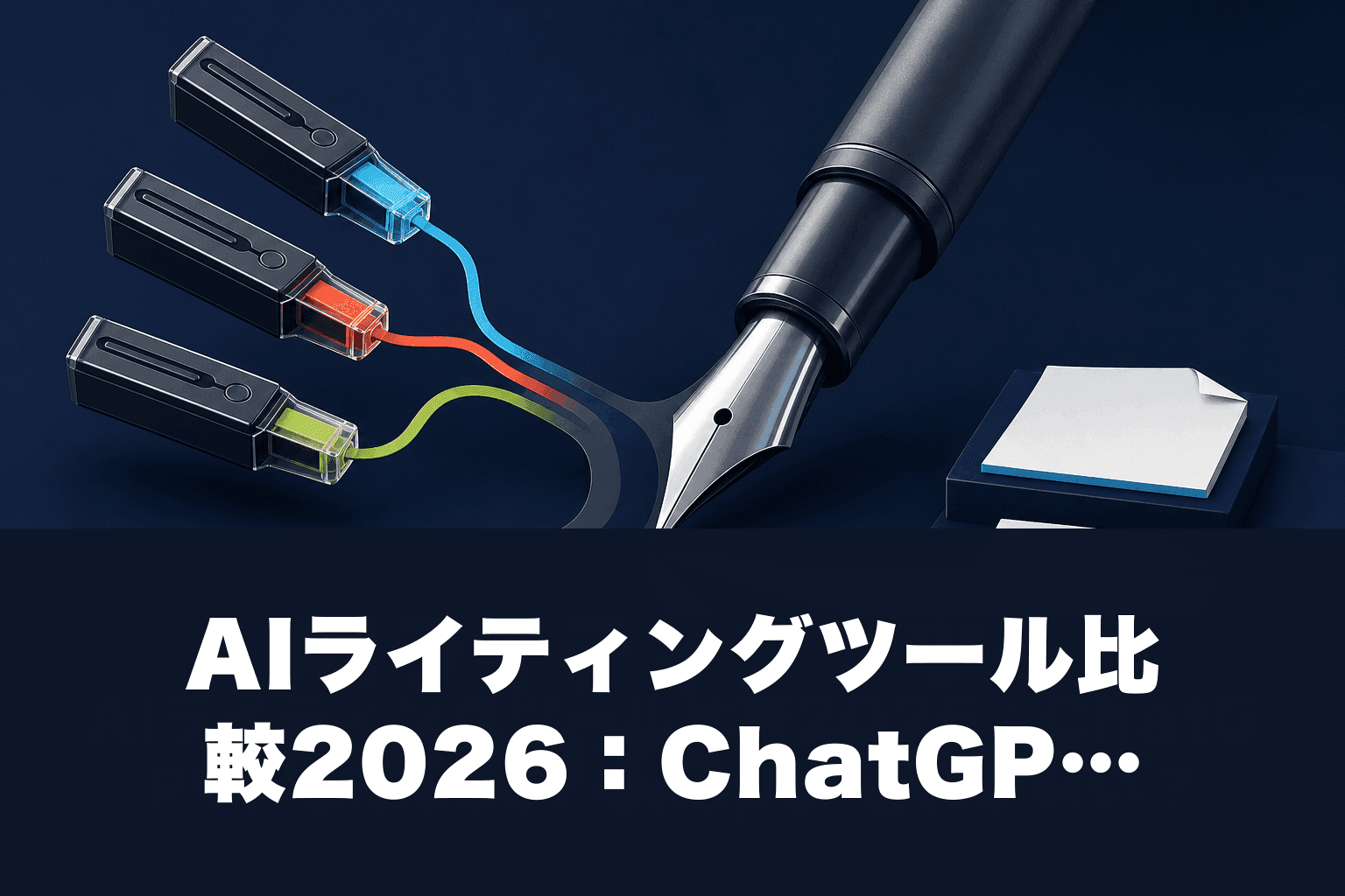 AIライティングツール比較2026：ChatGPT、Claude、Jasperどれがいい？