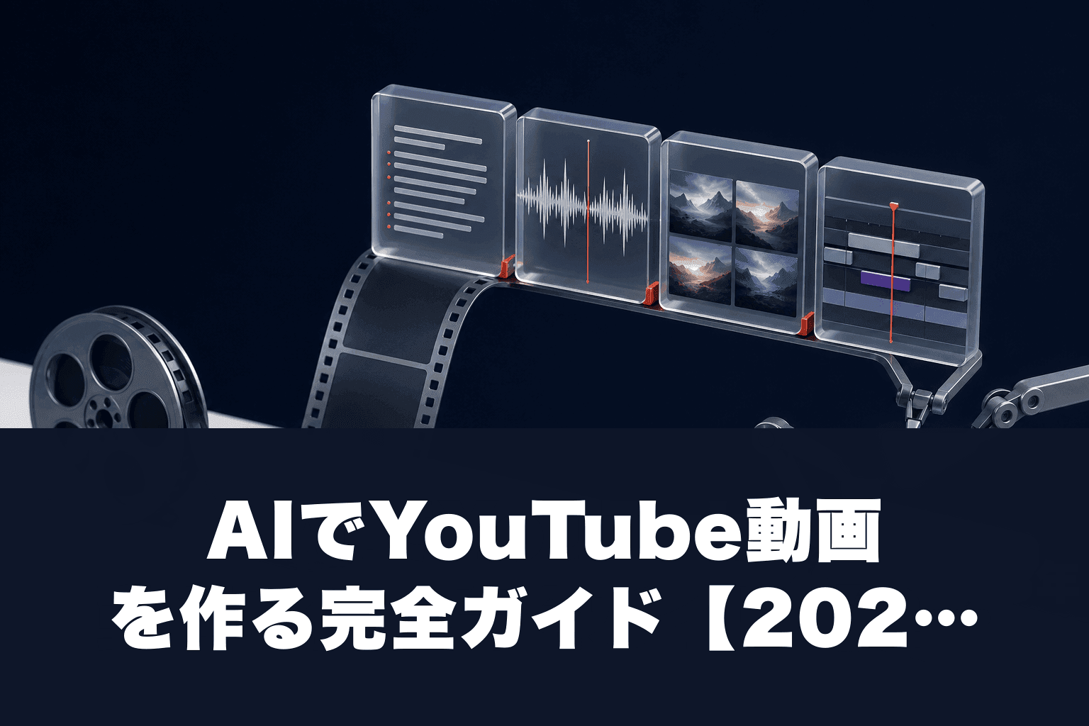 AIでYouTube動画を作る完全ガイド【2026年最新版】｜台本・音声・映像・編集まで無料で始められる