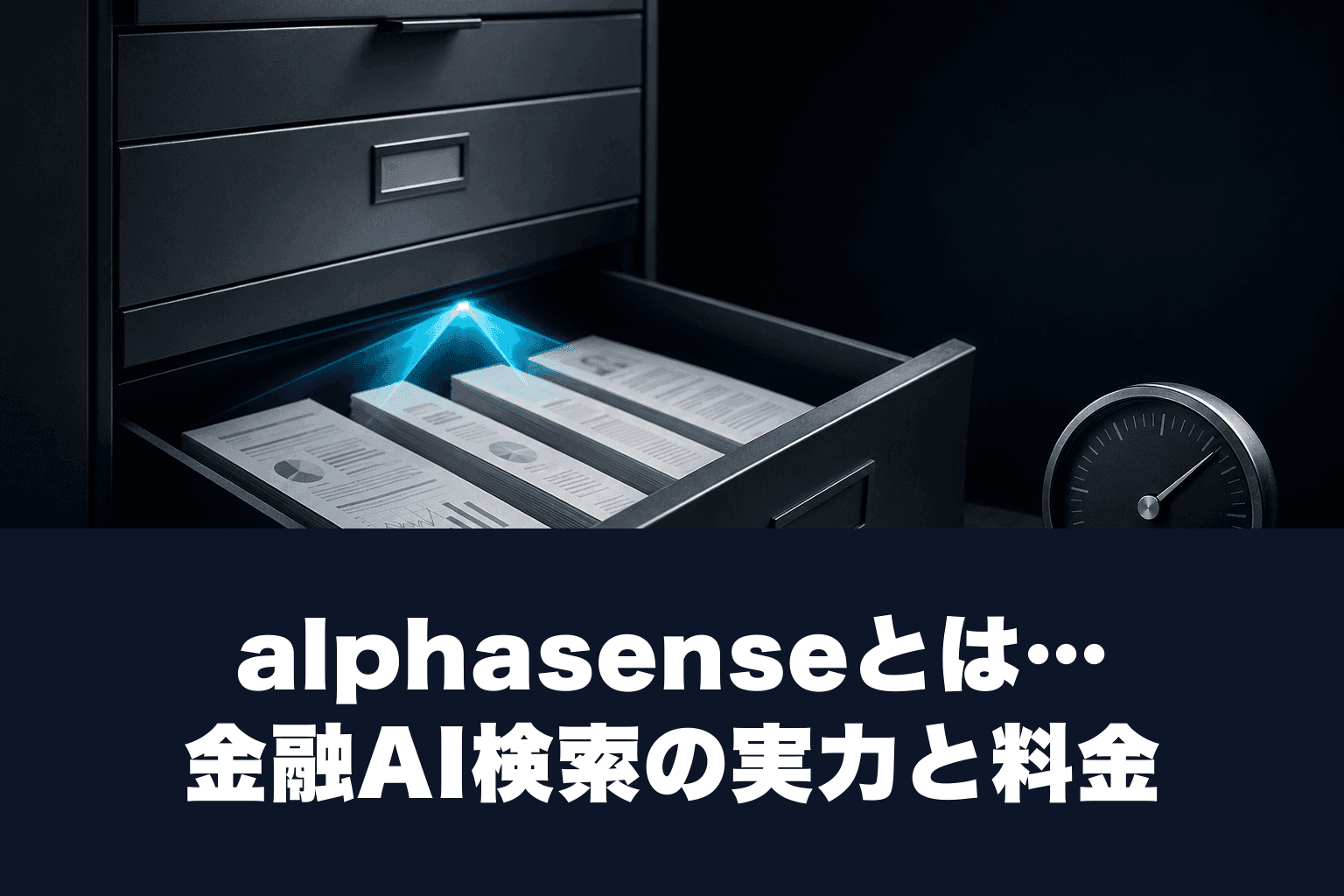【2026年最新】alphasenseとは？金融AI検索の実力と料金