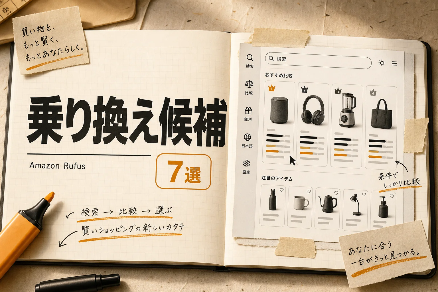 Amazon Rufusの代替7つ — 無料・日本語・オープンソースで選ぶ買い物AI (2026年版)