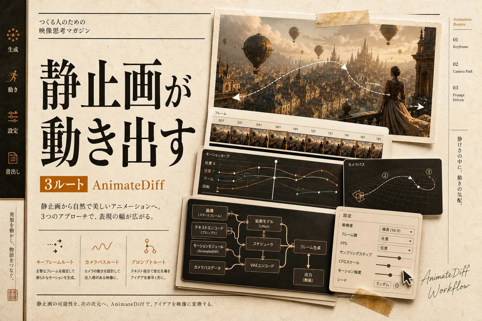 AnimateDiffの使い方と必要スペック — 無料で静止画を動かす手順 (2026年版)