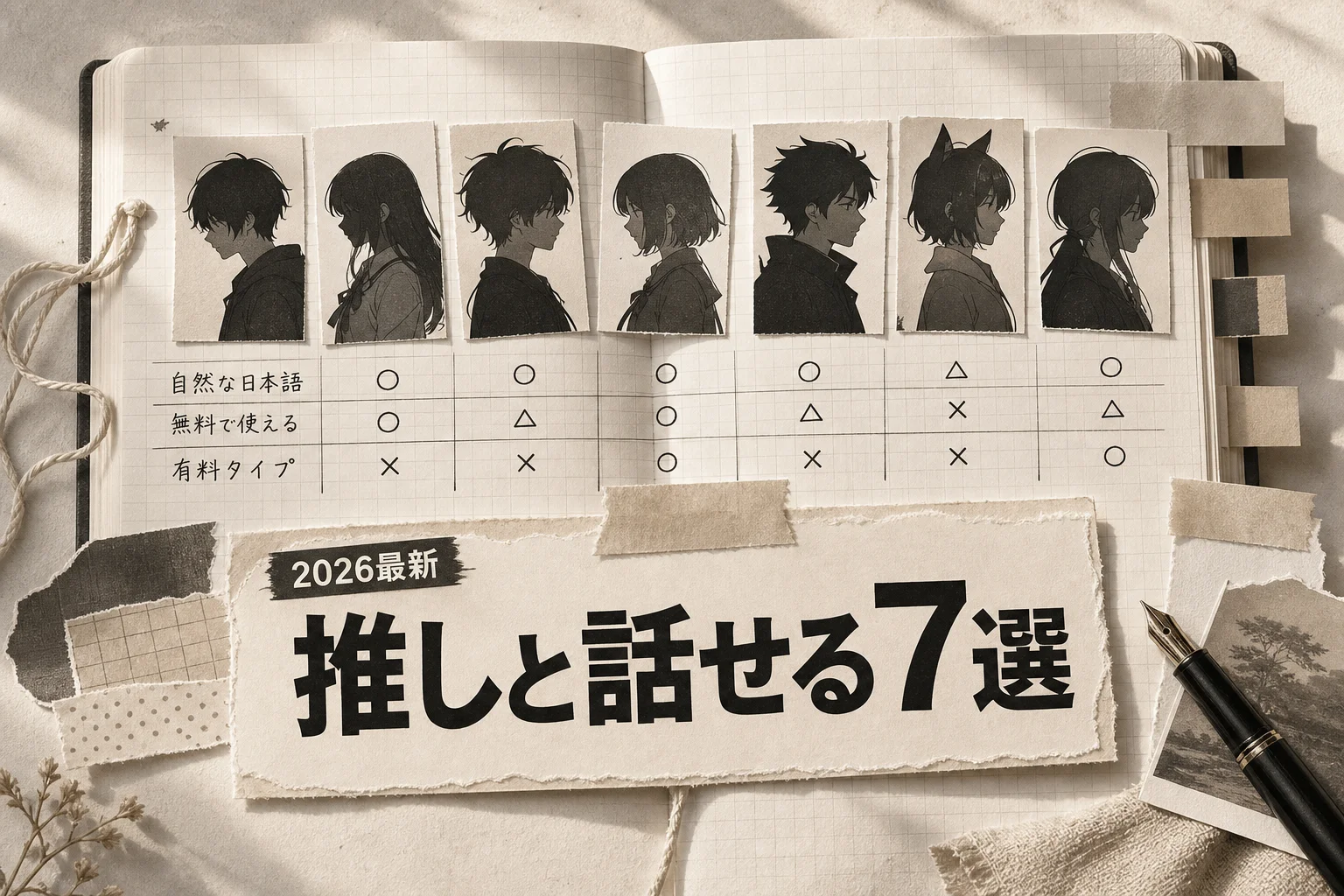 アニメキャラとAIチャットできるアプリ7選 無料枠と料金を比較 (2026年版)
