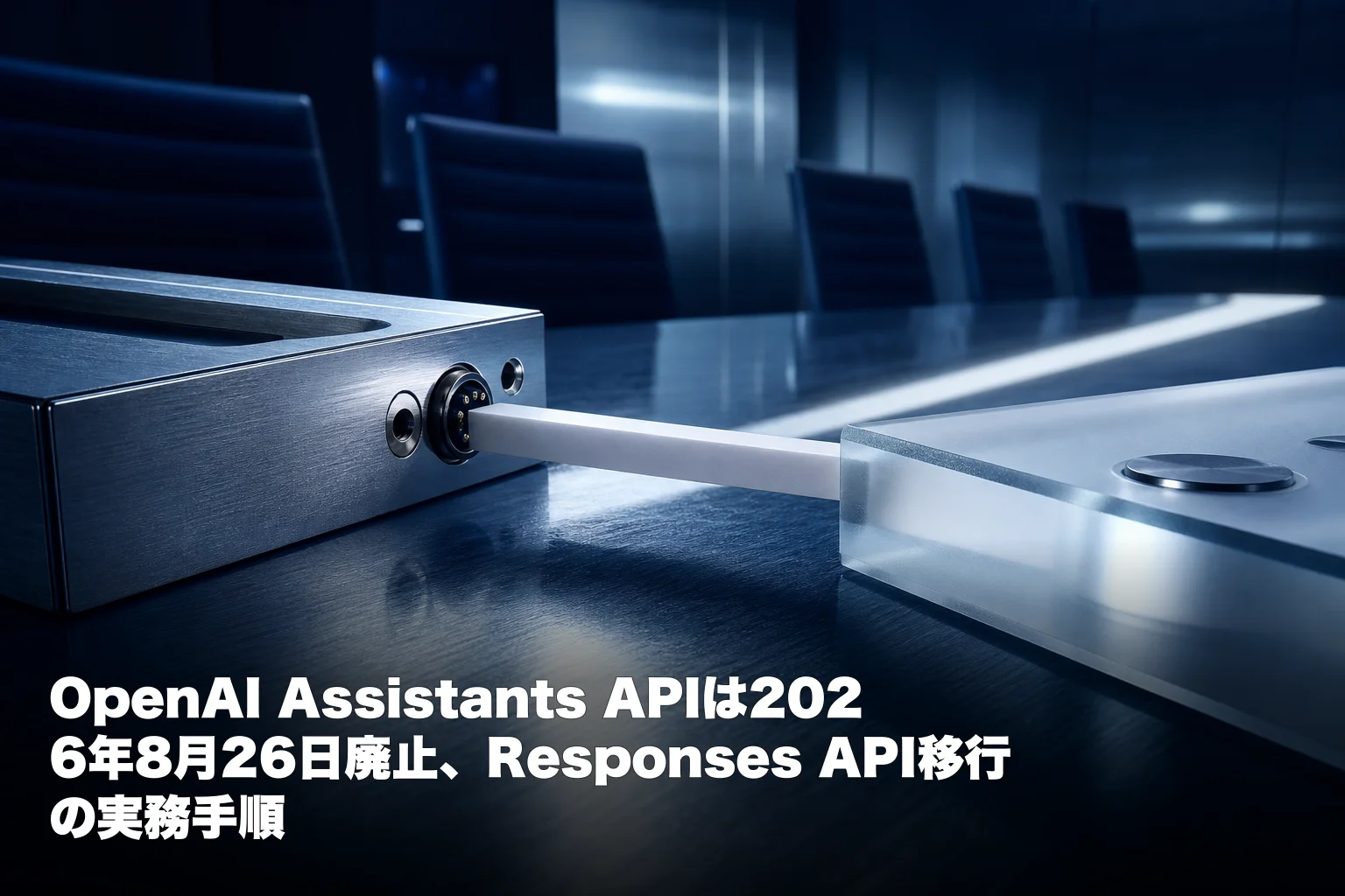 OpenAI Assistants APIは2026年8月26日廃止、Responses API移行の実務手順