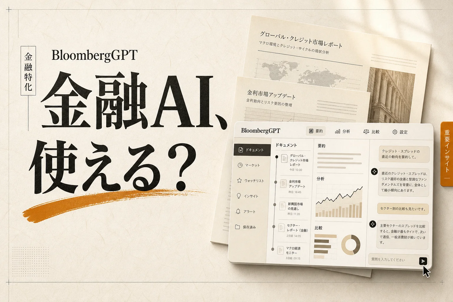 BloombergGPTとは？500億パラメータの金融特化AIの実力と使い方 (2026年版)