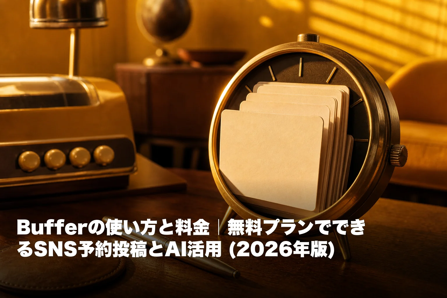 Bufferの使い方と料金｜無料プランでできるSNS予約投稿とAI活用 (2026年版)