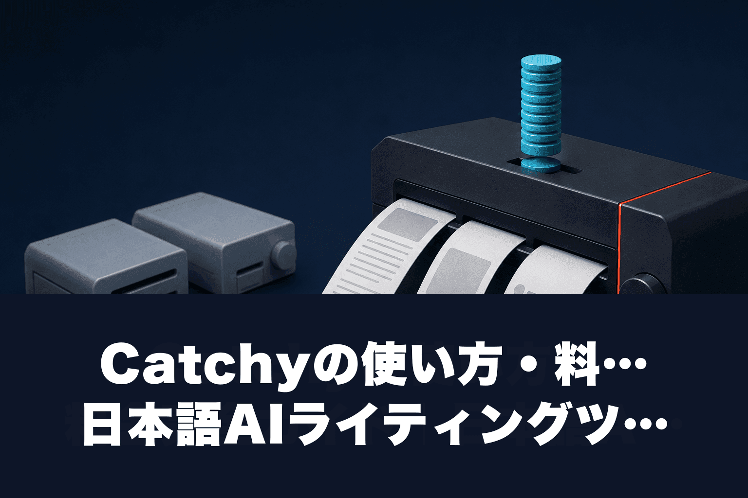 【2026年最新】Catchyの使い方・料金完全ガイド｜日本語AIライティングツールを徹底解説