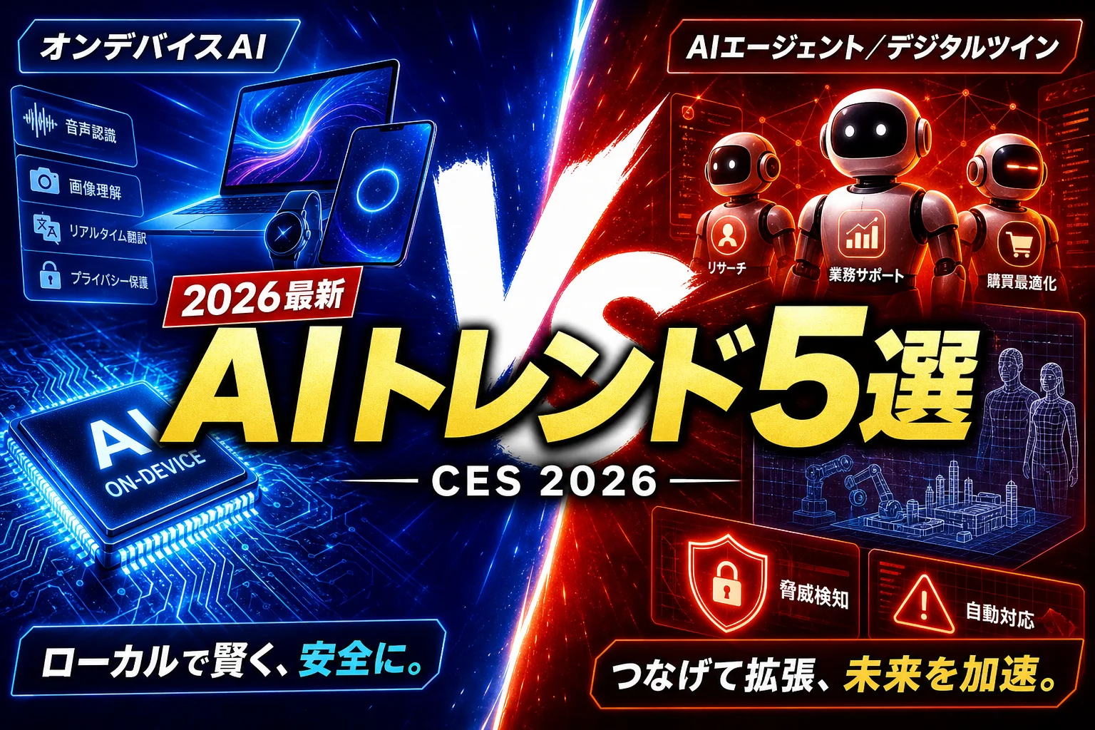 CES 2026のAI最新トレンド5選と受賞例まとめ｜知能のインフラ化