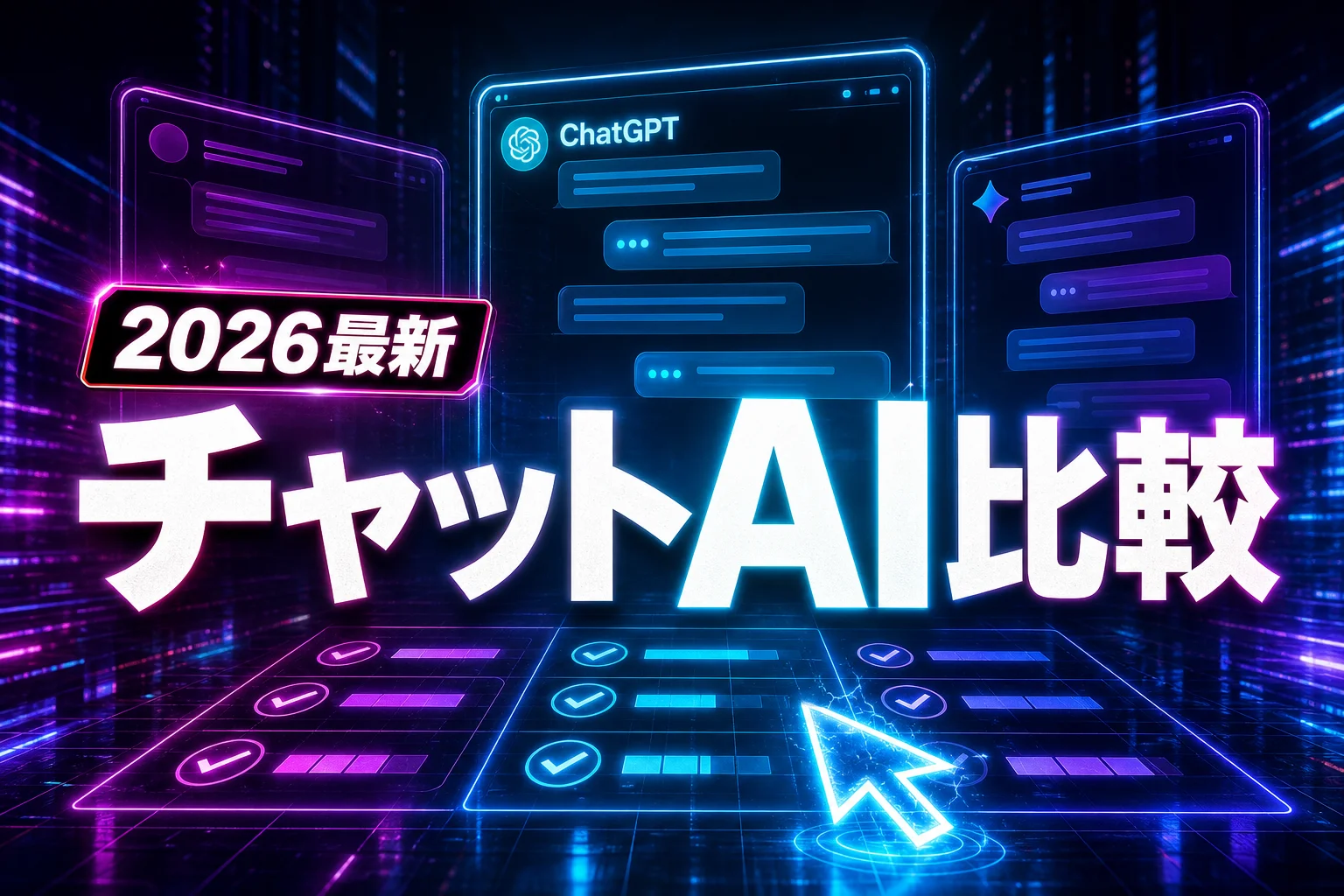 チャットAIおすすめ比較｜ChatGPT・Claude・Gemini料金と選び方 (2026年版)