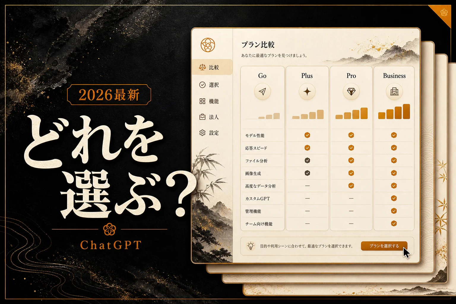 ChatGPT有料プラン全比較 料金・日本円・選び方（2026年版）