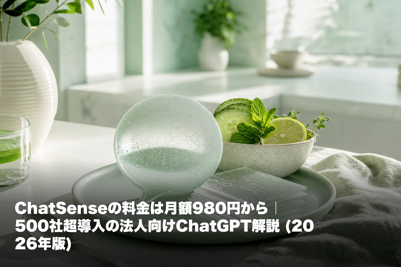 ChatSenseの料金は月額980円から｜500社超導入の法人向けChatGPT解説 (2026年版)