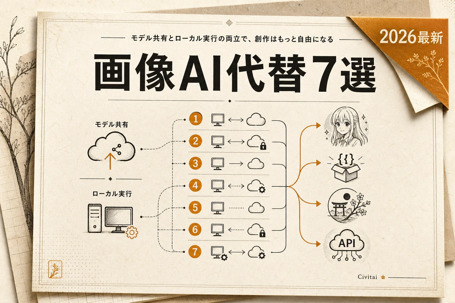 Civitai 代替7選、無料・日本語・オープンソースで選ぶ画像生成AIモデル共有 (2026年版)