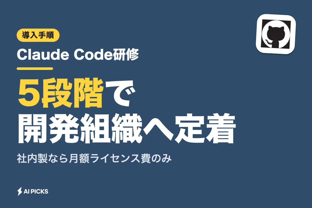 Claude Code研修を法人で導入する5ステップとAI駆動開発の社内カリキュラム