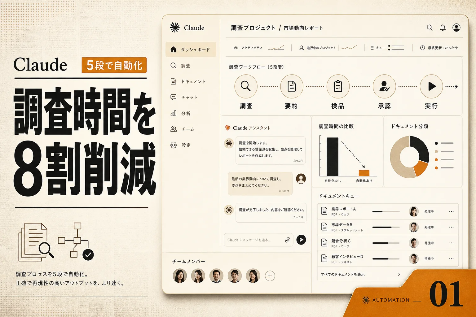 Claude調査自動化で月の調べもの時間を8割減らす設計図 (2026年版)