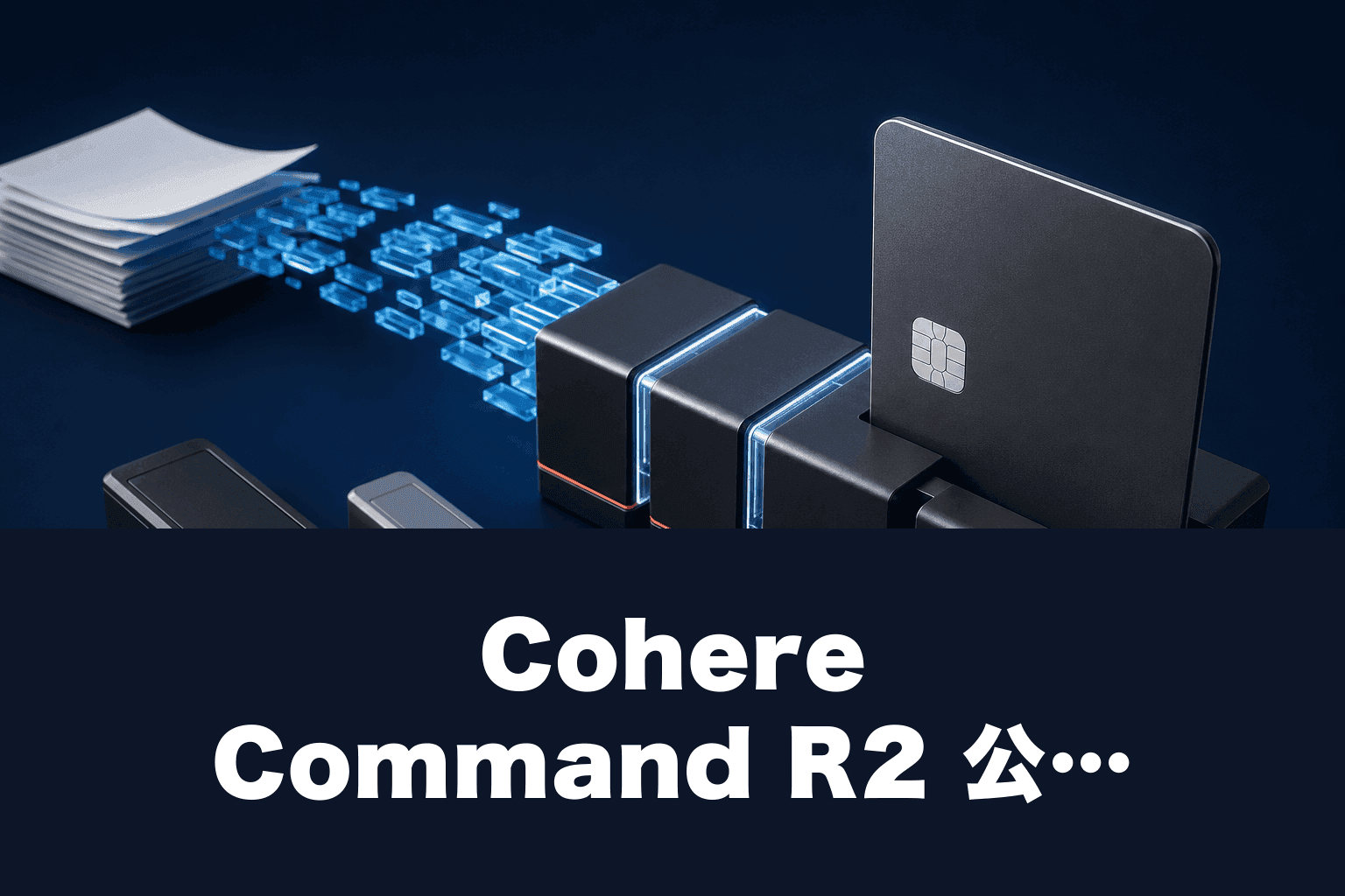 Cohere Command R2 公式モデル｜料金$0.15/1M・Python3行で動く2026