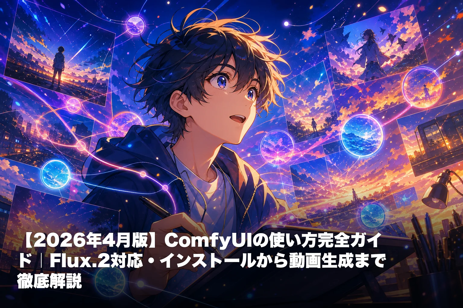 【2026年4月版】ComfyUIの使い方完全ガイド｜Flux.2対応・インストールから動画生成まで徹底解説