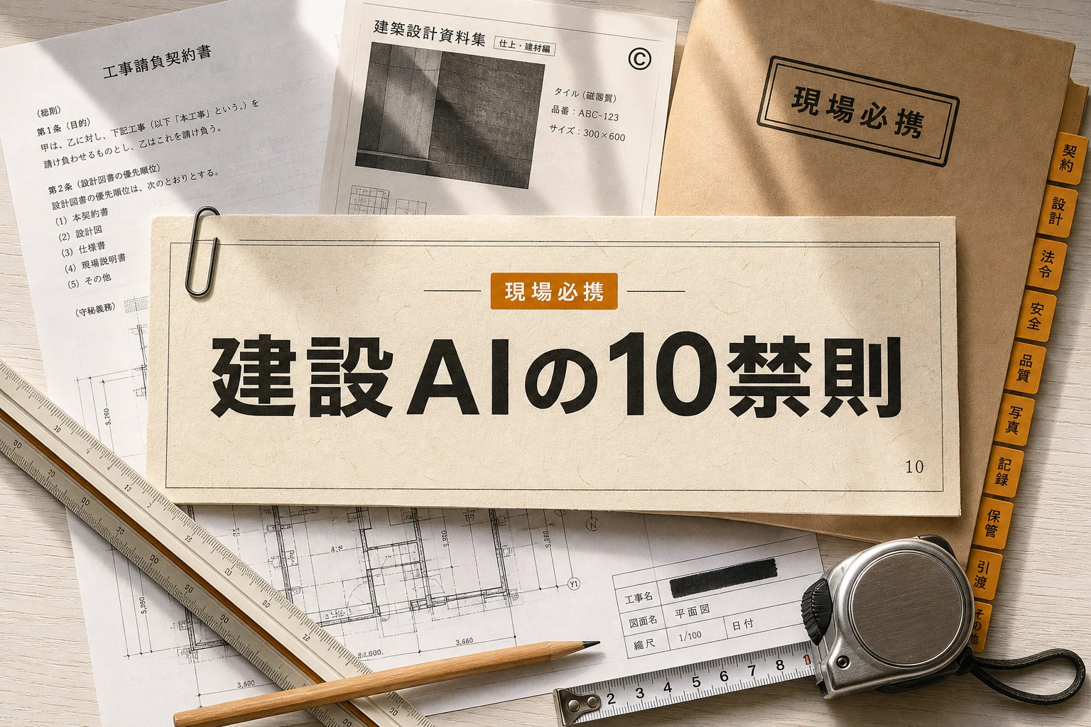 工務店・建設業のAIでやってはいけない10のこと｜個人情報と著作権の注意点