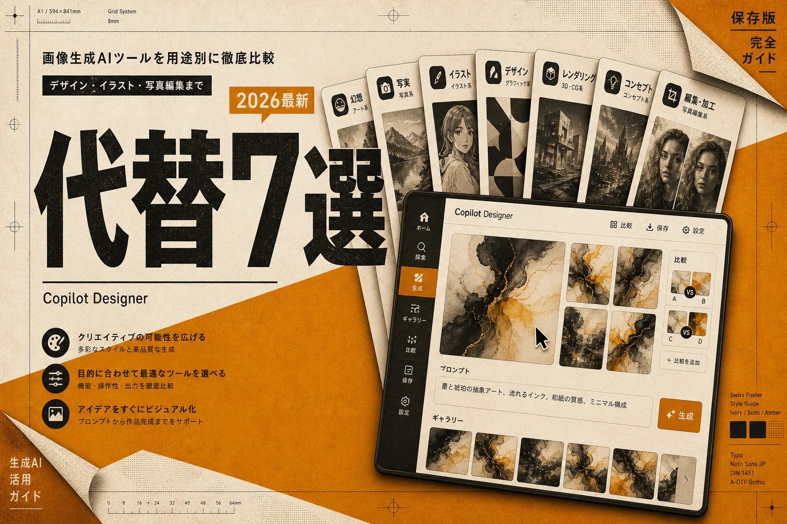 Copilot Designer 代替11選 — 無料・日本語・オープンソースで選ぶ画像生成