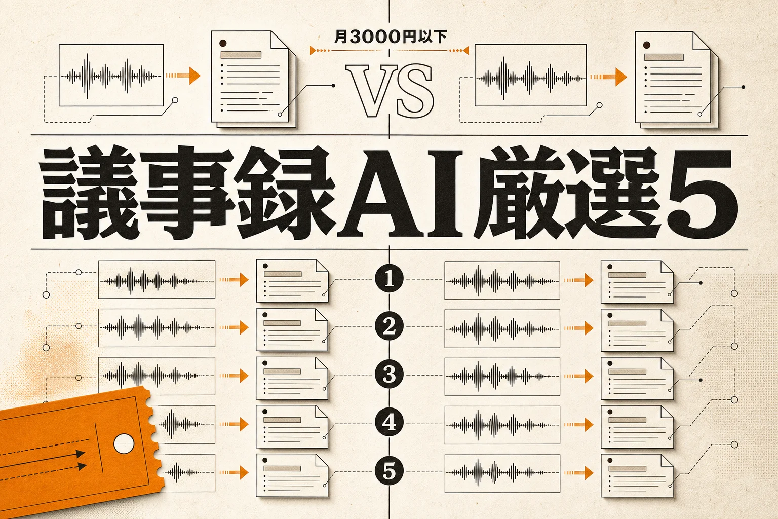 クリエイター向け議事録AIベスト5｜月3,000円以下の選び方 (2026年版)
