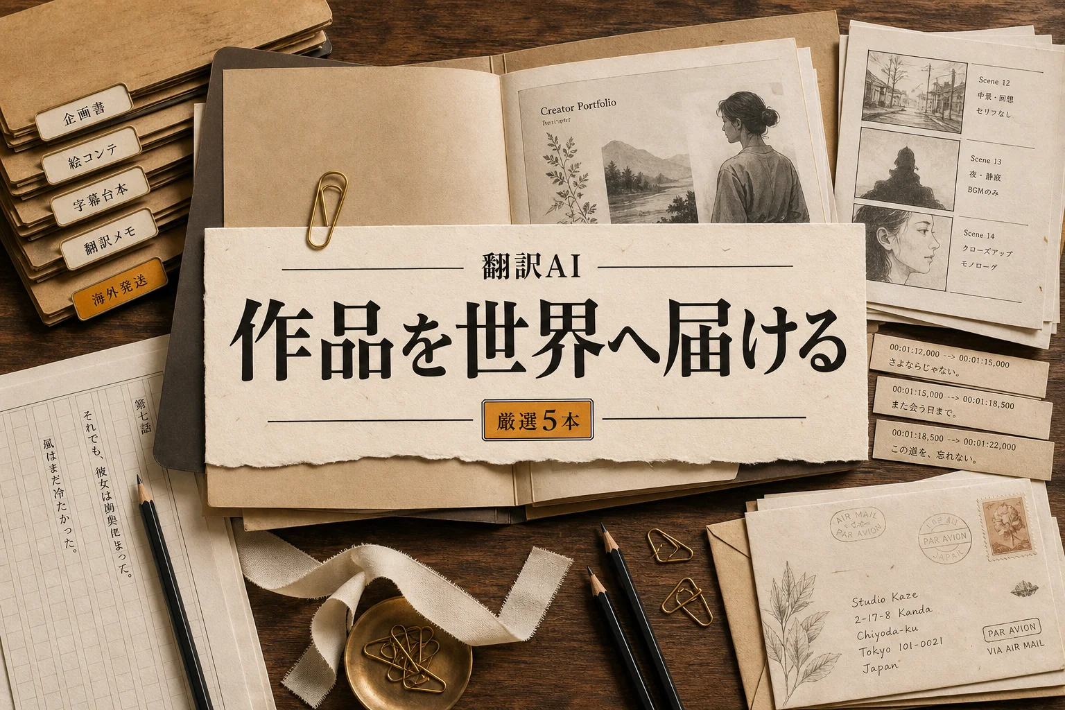 クリエイター向け翻訳AI 5選｜月3,000円以下で始める選び方 (2026年版)