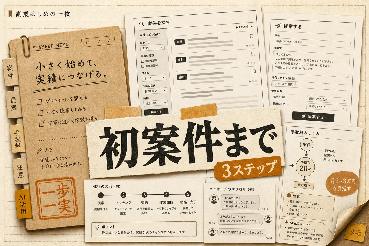 クラウドワークス初心者の始め方｜月2〜3万円までの最短ルート（2026年版）