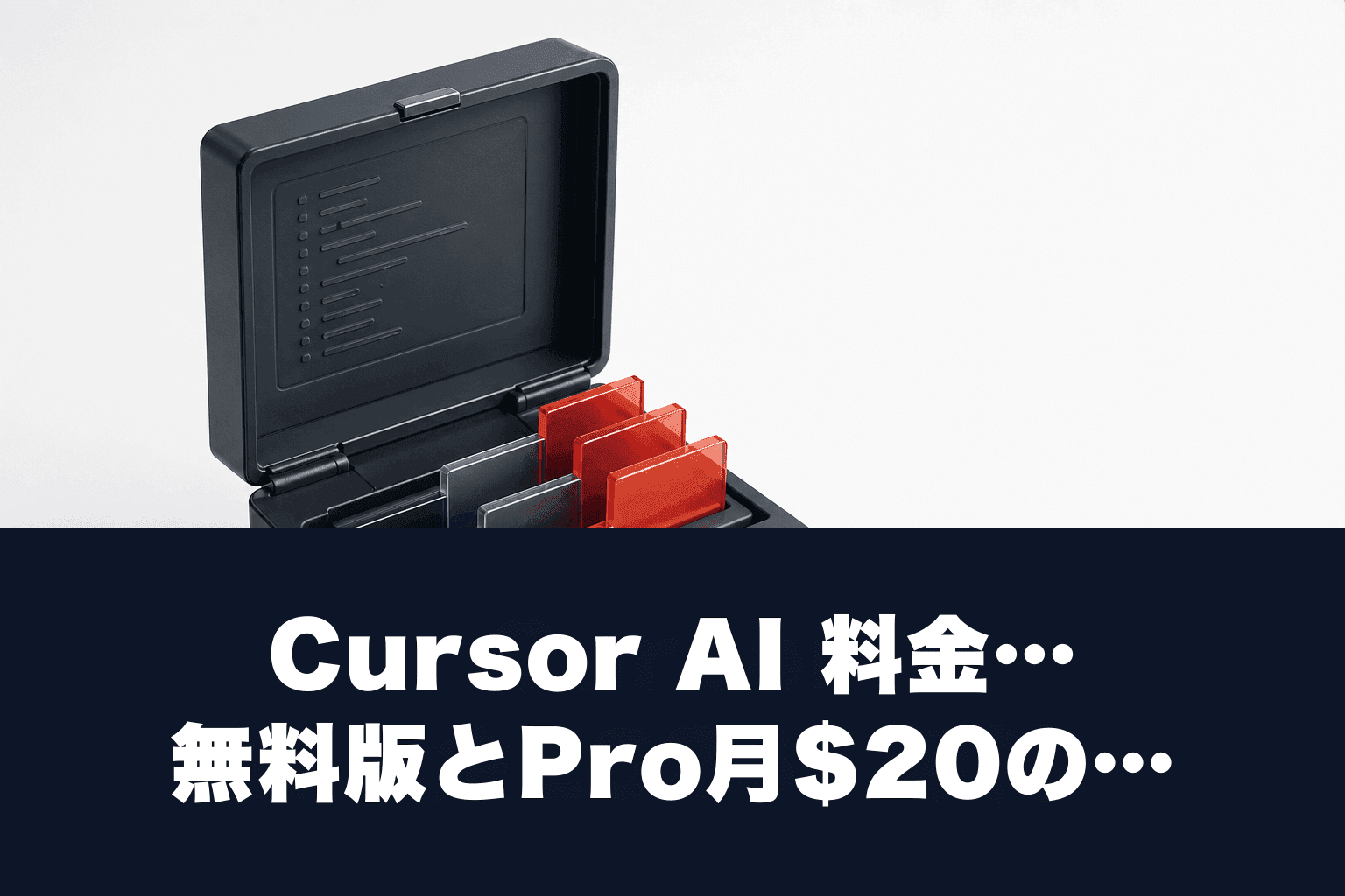 Cursor AI 料金2026｜無料版とPro月$20の違いを30秒で比較
